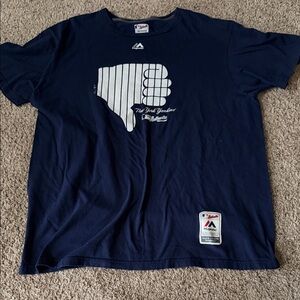 MLB Majestic Authentic New York Yankees Navy Shirt Size Extra Large